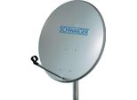 Sistema Sat Schwaiger 60 Cm 4 Partecipanti Quad-Lnb (Con Interruttore) Grigio Chiaro