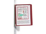 Durable Leggio Portalicenze Vario® Magnetic Wall 5, Rosso, 591403