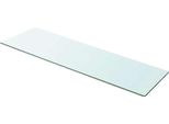 Vidaxl Mensole 2 Pz. Vetro Trasparente 100X30 Cm