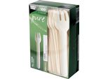 Papstar 88065 Papstar Forchette Per Carta "Pure"", Lunghezza: 155 Mm, Bianco, 100 Pezzi"
