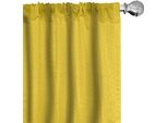 Abakuhaus Tende Gialle, Tende, Tratto Di Foglie Moderne Con Motivo Astratto Di Edera Con Cerchi Artistici Simili A Fiori, 2 Pezzi 75 X 225 Cm, Giallo