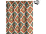 Abakuhaus Tende Messicane, Tende, Motivi Etnici Colorati, Motivo Retrò A Quadri Colorati, Dettagli Geometrici Autoctoni, 2 Pezzi 75 X 245 Cm, Multicolore