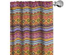 Abakuhaus Tende Messicane, Tendaggi, Decorazione Folcloristica Vintage, Disegno Geometrico, Forme Colorate, Strisce, 2 Pezzi 75 X 245 Cm, Multicolore