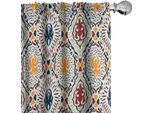 Abakuhaus Tende Boho, Tende, Strisce Chevron E Pois Con Cuori Vintage Come Stampe, 2 Pezzi 75 X 245 Cm, Arancione Bordeaux