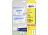 Avery Zweckform L7976-25 Etichette Per Congelatori, 99,1 X 67,7 Mm, Carta Resistente Al Freddo, 25 Fogli/200 Etichette, Bianco