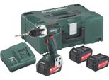 Metabo Bs 18 Lt Set - Trapano/Avvitatore A Batteria - 2 Velocità - Mandrino Per Trapano Con Chiave 13 Mm - 60 N-M