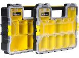 Stanley 1-97-518 Cassetta Degli Attrezzi Scatola Per Minuteria Plastica Nero, Trasparente, Giallo