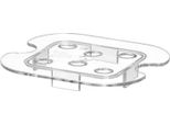 Hendi Vaschetta Di Raccolta Forata Per Contenitori In Policarbonato Gastronorm, Linea Profi, Gn 1/6, Trasparente, 118X106Mm