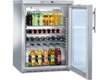 Frigorifero Liebherr Con Porta In Vetro 148 Litri Sottobanco 600X615X830 Mm Acciaio Inox