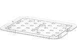 Hendi Griglia Di Drenaggio Forata Per Contenitori In Policarbonato Gastronorm, Profi Line, Gn 1/2, Trasparente, 265X206 Mm
