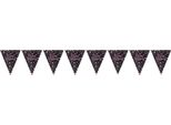 Amscan Glitter Rose Happy Birthday Banner SG12530 (3,9 M) (Nero)