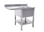 Lavello Centrale Saro, 1 Vasca, Lato Destro - L 1400 X P 700 Mm