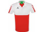 Erima Football Six Wings Polo Uomo Rosso Bianco Taglia Xl