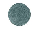 Tappeto Shaggy 120X120 (Diametro) Cerchio Sydney Shaggy 3000 Aqua Cerchio