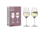 Ritzenhoff WeißWeinglas 2Er Set Herzkristall H23, AuréLie Girod, Applefield, Kristallglas, 380 Ml, 6171001