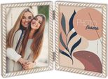 Zep Cornice Doppia In Legno Lisse 2 Foto 10X15 Cm (23X16,3 Cm)