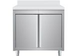 Armadietto Da Lavoro In Acciaio Inox, Con Supporto, 800X700X950 Mm