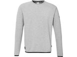 Uhlsport Id Felpa Uomo - Grigio Scuro Screziato / Nero