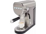 Clatronic Proficook PC-ES-KA 1265, Macchina Per Caffè Espresso, 1 Litro, Caffè Macinato, 1360 W, Acciaio Inox