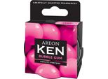 12X Originale Areon Ken Fragranza Albero Deodorante Per Ambienti Set Coperchio Bubblegum