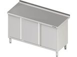 Armadio Da Lavoro Con Ante A Battente 1700X700X850 Mm, Con Alzatina, Saldato