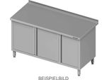 Armadio Da Lavoro Con Ante A Battente, 1400X600X850 Mm, Con Anta A Battente A Sinistra, Con Alzatina, Saldato