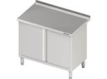 Armadio Da Lavoro Con Ante A Battente, 800X600X850 Mm, Con Supporto, Saldato