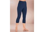 Lange Unterhose WÄSCHEPUR, Damen, Gr. 46, blau (marine), 100% Baumwolle, Unterhosen
