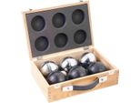 Longfield Games Jeu De Boule Set - 6 Pezzi. Nero E Argento