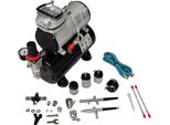 Set Completo Di Aerografo Professionale Con 2 Pistole