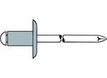 Gesipa Rivetti Ciechi Alluminio/Acciaio Testa Grande 5 X 20 K 11 250 Pz