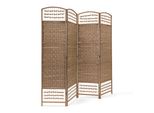 Relaxdays 10020068_126 Relaxdays Paravent Braun 180,0 X 180,0 Cm