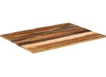 Piano Del Tavolo Rettangolare 60X80 Cm 15-16 Mm In Legno Massiccio Di Recupero