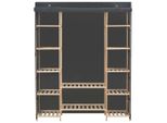 Vidaxl Kleiderschrank Grau 135 X 40 X 170 Cm Stoff