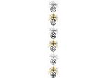 Ghirlanda Party Hollywood Nero-Argento-Oro 2,13 M - Taglia Unica