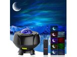 Proiettore Del Cielo Stellato 56 Colori Led Lampada Musicale Con Altoparlante Bluetooth Proiettore Aurora Boreale Proiettore Luce Lunare Luce Notturna Adulti Decorazione Della Festa