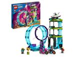 Lego 60361 City Stuntz Ultimate Stunt Rider Challenge, Acrobazie 3In1 Per 1 O 2 Giocatori, Con 2 Moto Giocattolo A Volano Per Bambini, Set 2023