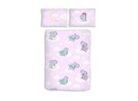 Biancheria Da Letto Baby Reversibile Ippopotamo 100X135 + 40X60 Cm