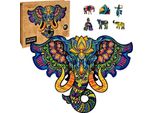 Puzzler Puzzle In Legno Elefante Sacro 160 Pezzi