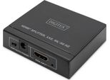 Digitus DS-45340 Splitter Hdmi 4K, 1X2, 4K / 30 Hz, Nero