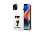 Karl Lagerfeld Klhcp14Msnikbch Custodia Rigida Per Iphone 14 Plus / 15 Plus 6,7 BiałY/Bianco Silicone Ikonik