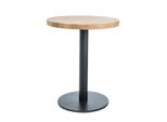 Tavolino Kyrylo 2 - 70, Rovere / Nero