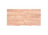Piano Del Tavolo Marrone Chiaro 120X60X(2-6)Cm In Legno Massiccio Trattato Con Rovere