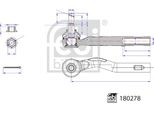 Febi Bilstein Tirante Anteriore Sinistro 180278