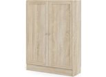Libreria Base 2 Ante Struttura Rovere Decor.