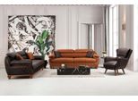 Soggiorno Completo 3Pcs Moderno 2X Tre Posti Divano Divano Poltrona Nuova