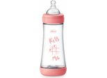Chicco Babyflasche Perfect5 4Chicco Babyflasche Perfect 4M+ 300Ml Silikon Pink