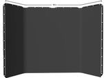 Cavalletto Per Fotografia, Regolabile In Altezza, Sfondi In Tela Verde, 240X400Cm Nero