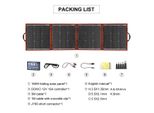 Pannello Solare Portatile Pieghevole, Uscita 18V, Design Flessibile, 150W