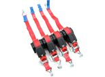 Cinghia Di Tensionamento Automatico/Cinghia Di Fissaggio, Lxl: 5,0 M X 25 Mm, Con Ganci A Punta, 4 Pezzi